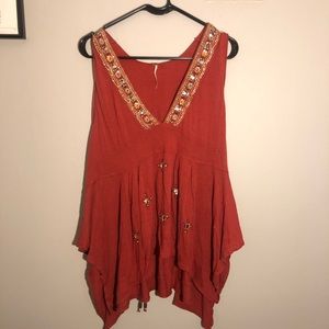 Free People beaded top